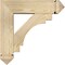 Ekena Millwork Merced Arts and Crafts Rough Sawn Bracket w/ Offset Brace, Douglas Fir, 6"W x 20"D x 20"H BKT0604X20X20MRC03RDF - alternate 2